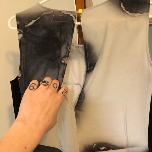 NUMPH OIL SPILL STYLE DRESS SIZE 6 VERY UNIQUE - Picture 4 of 15